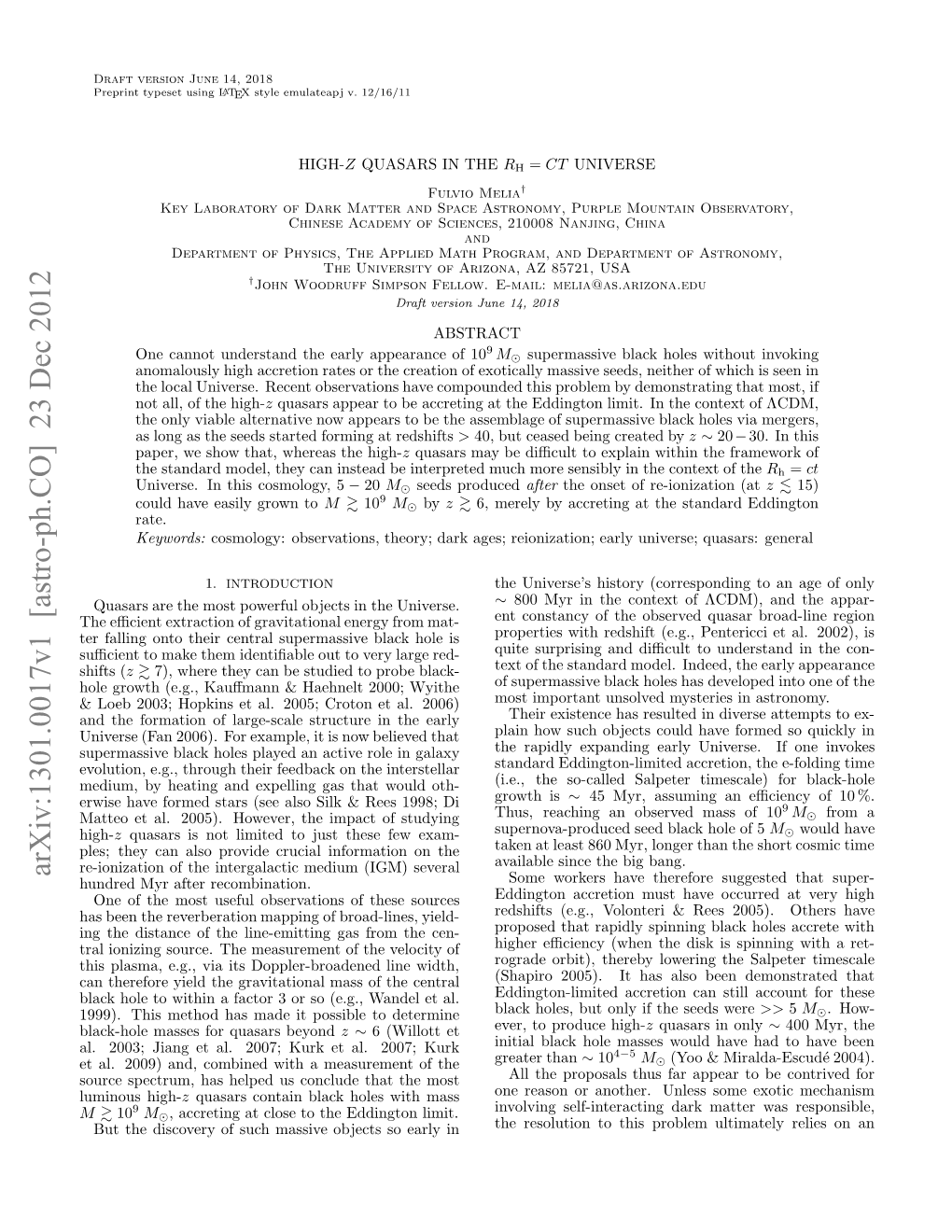 Arxiv:1301.0017V1 [Astro-Ph.CO] 23 Dec 2012 M L 03 in Ta.20;Kr Ta.20;Kurk 2007; Most the the Al