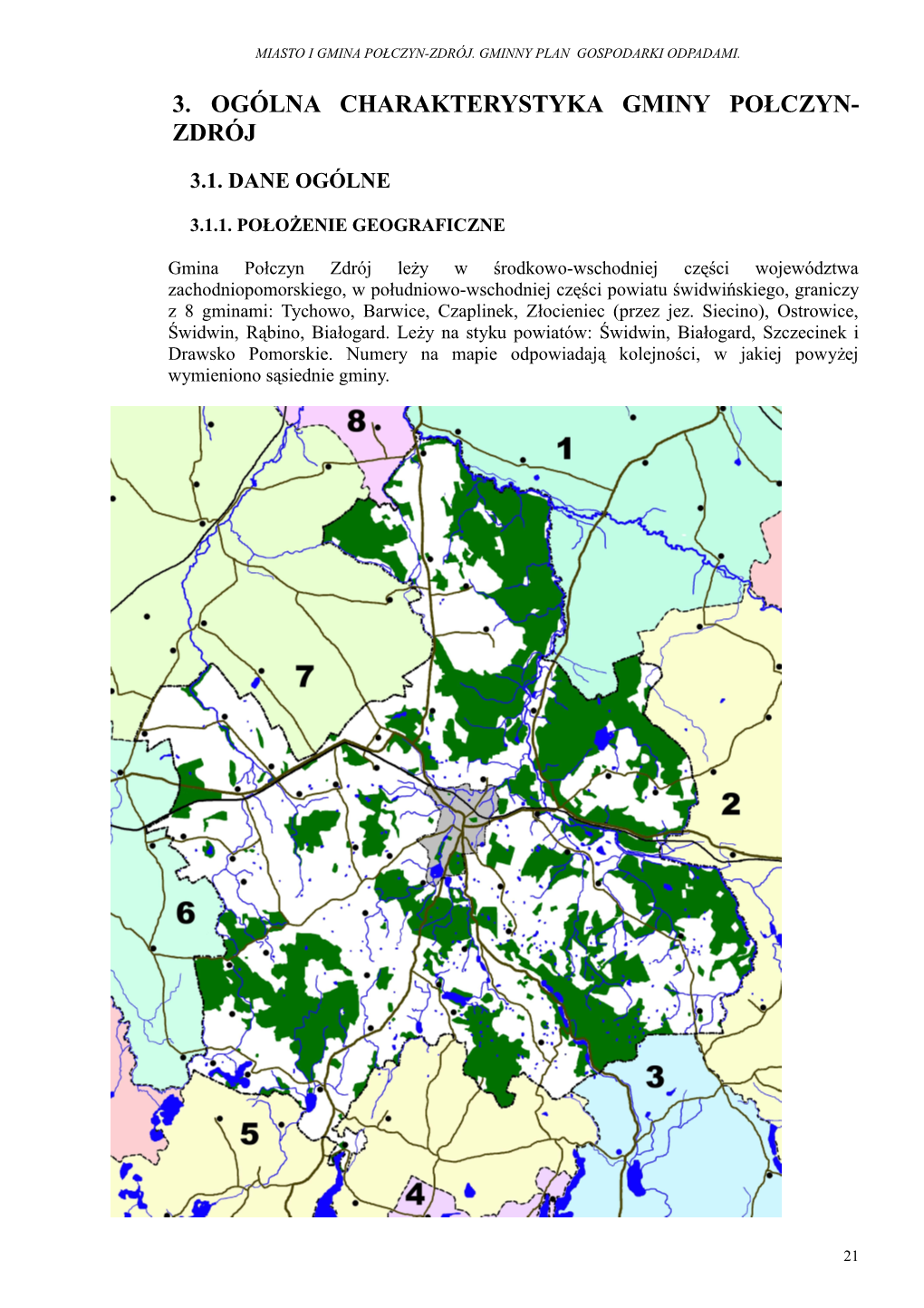 3. Ogólna Charakterystyka Gminy Połczyn- Zdrój