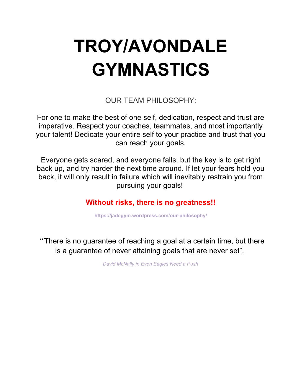 Troy/Avondale Gymnastics