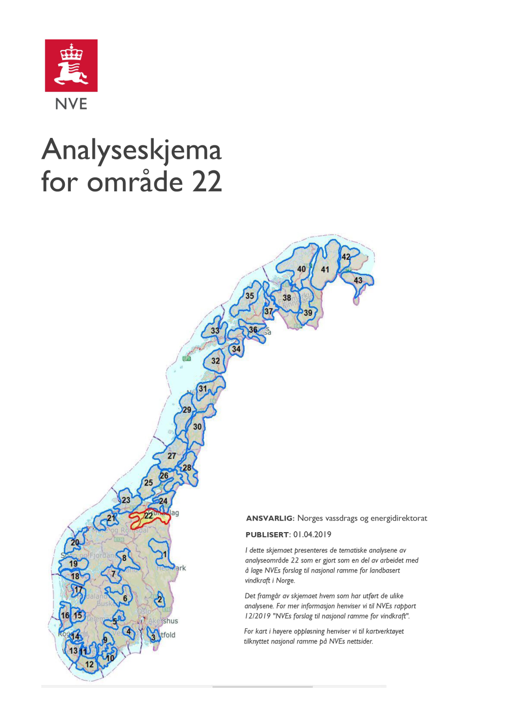 Analyseskjema for Område 22