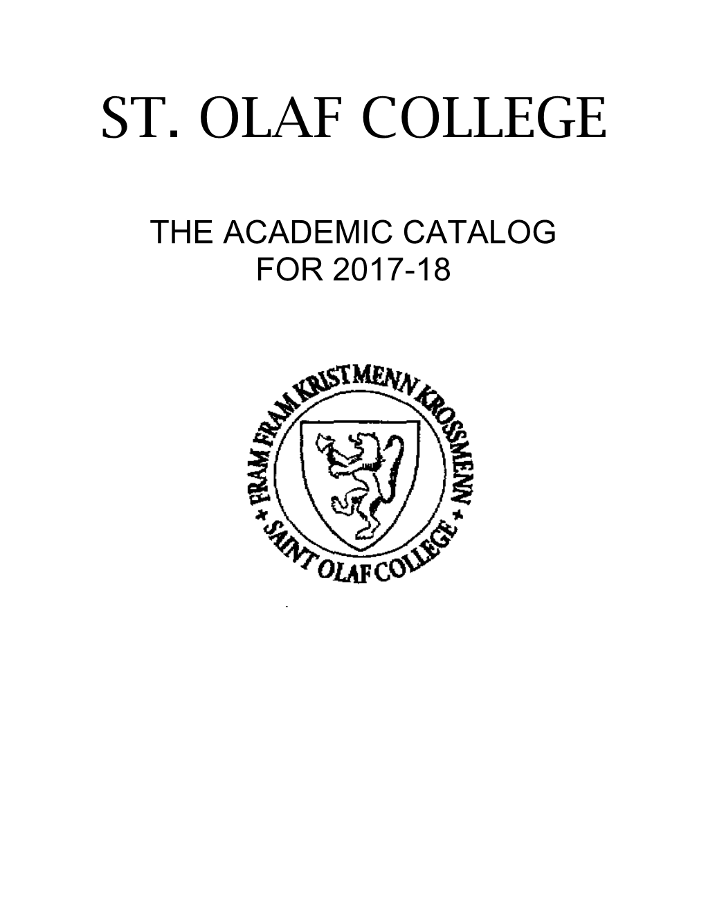 2017-18 Academic Catalog