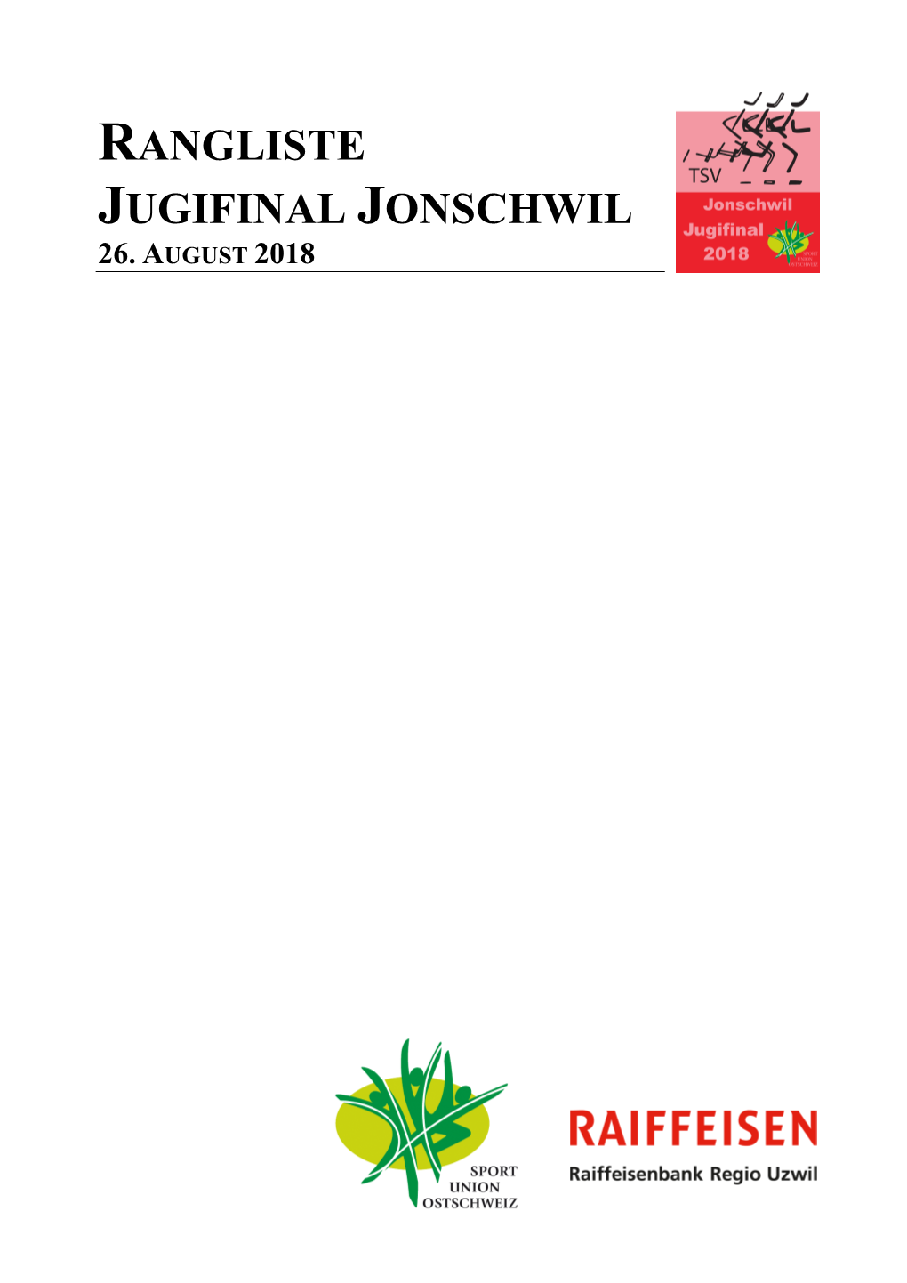 Rangliste Jugifinal Jonschwil 26