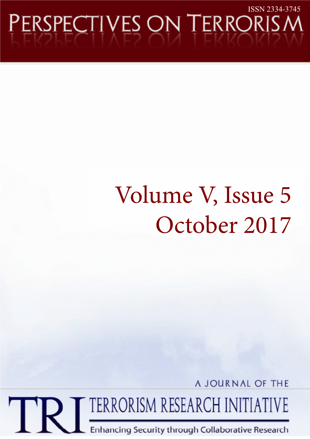 PERSPECTIVES on TERRORISM Volume 11, Issue 5