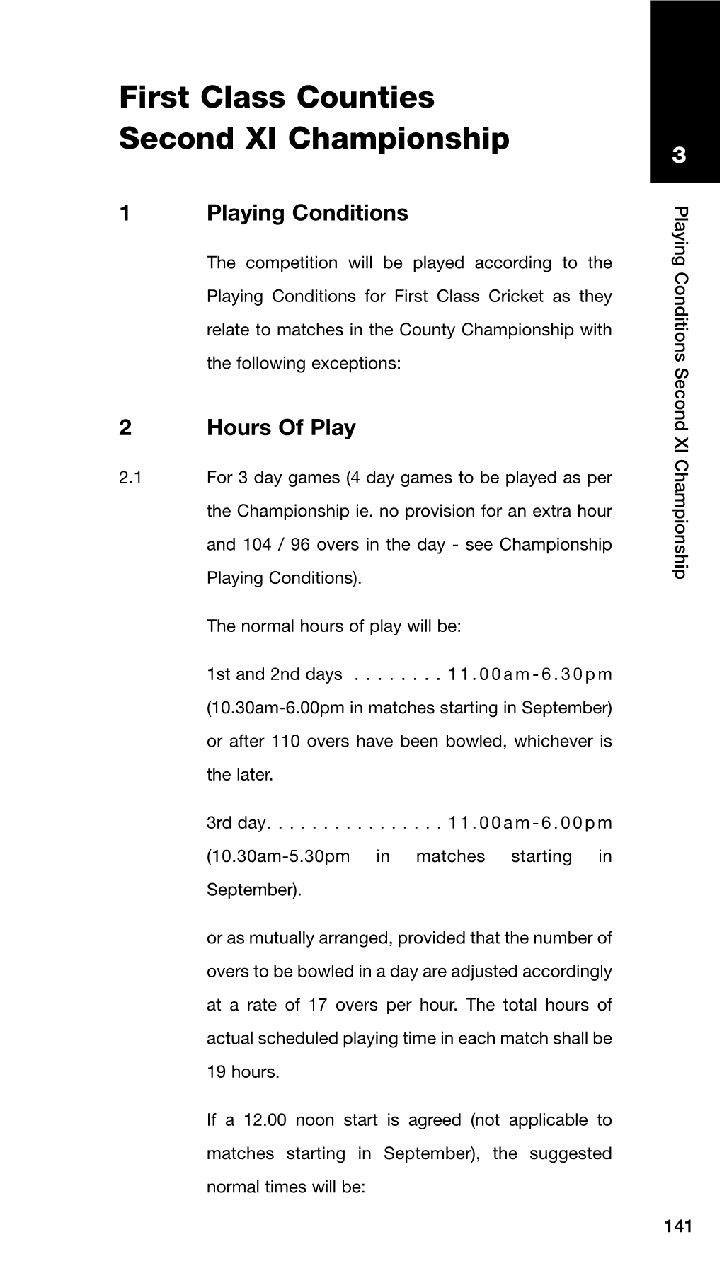 First Class Counties Second XI Championship 3