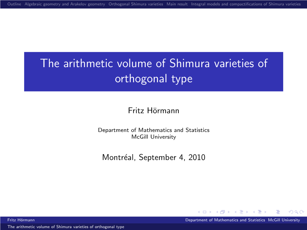 The Arithmetic Volume of Shimura Varieties of Orthogonal Type