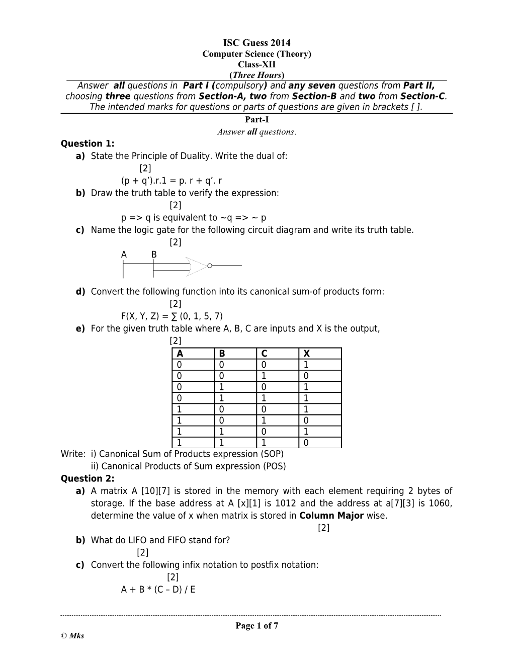 Computer Science (Theory)