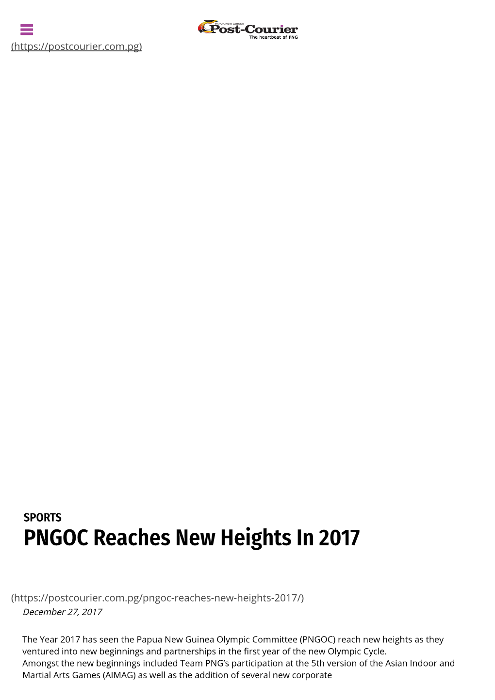PNGOC Reaches New Heights in 2017