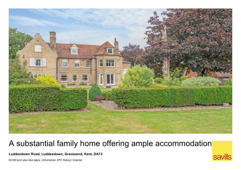 A Substantial Family Home Offering Ample Accommodation Enjoyingluddesdown Road, Stunningluddesdown, Gravesend, Views Kent, Da13of Kentish Countryside