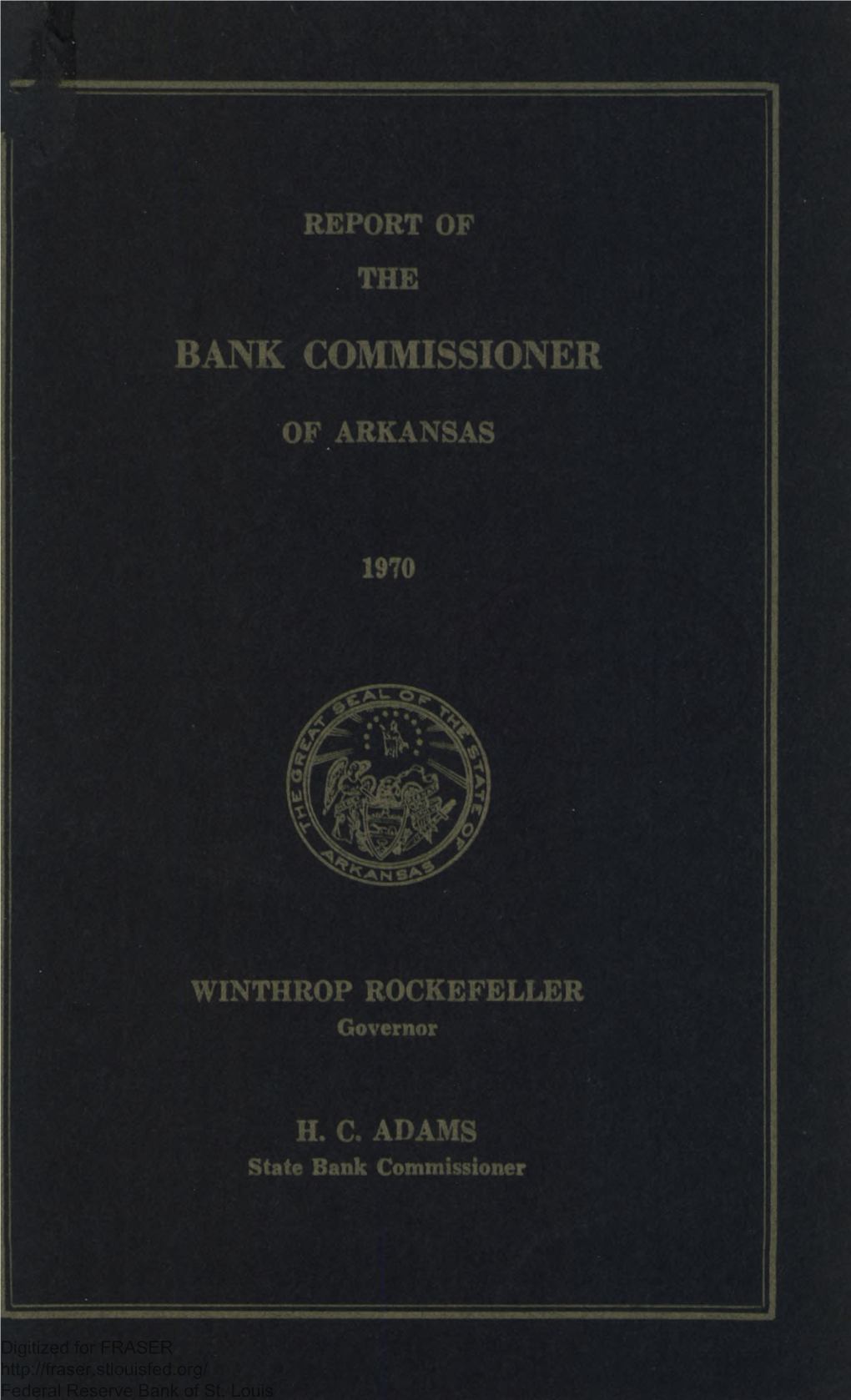 Fifty-Sixth Report of the Bank Commissioner of the State Of