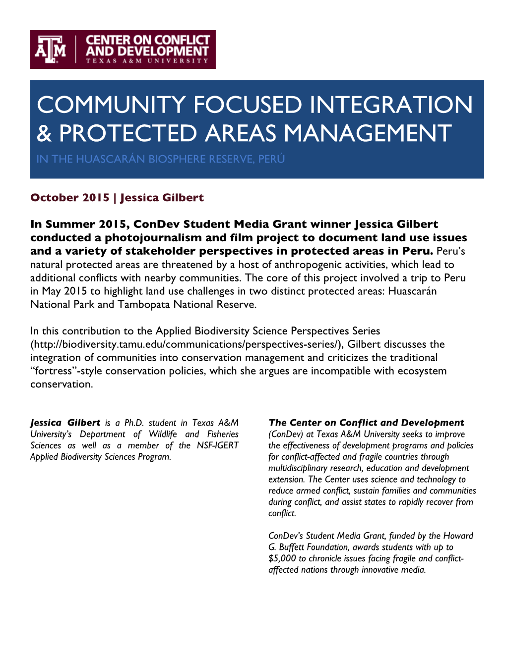 Community Focused Integration & Protected