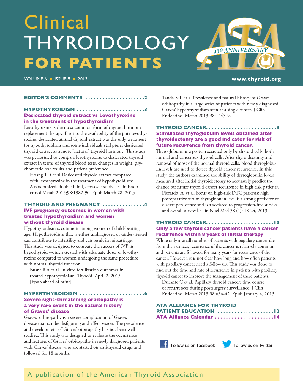 Clinical Thyroidology for Patients Volume 6 Issue 8 2013