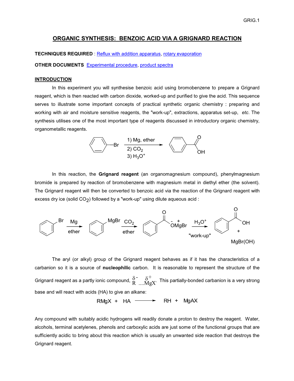 Chem 353: Grignard