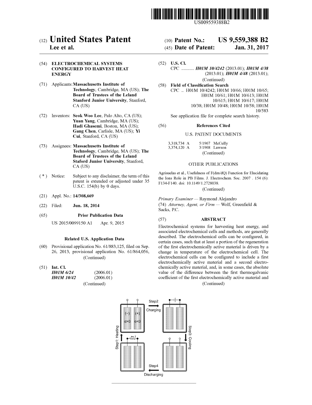 (12) United States Patent (10) Patent No.: US 9,559,388 B2 Lee Et Al