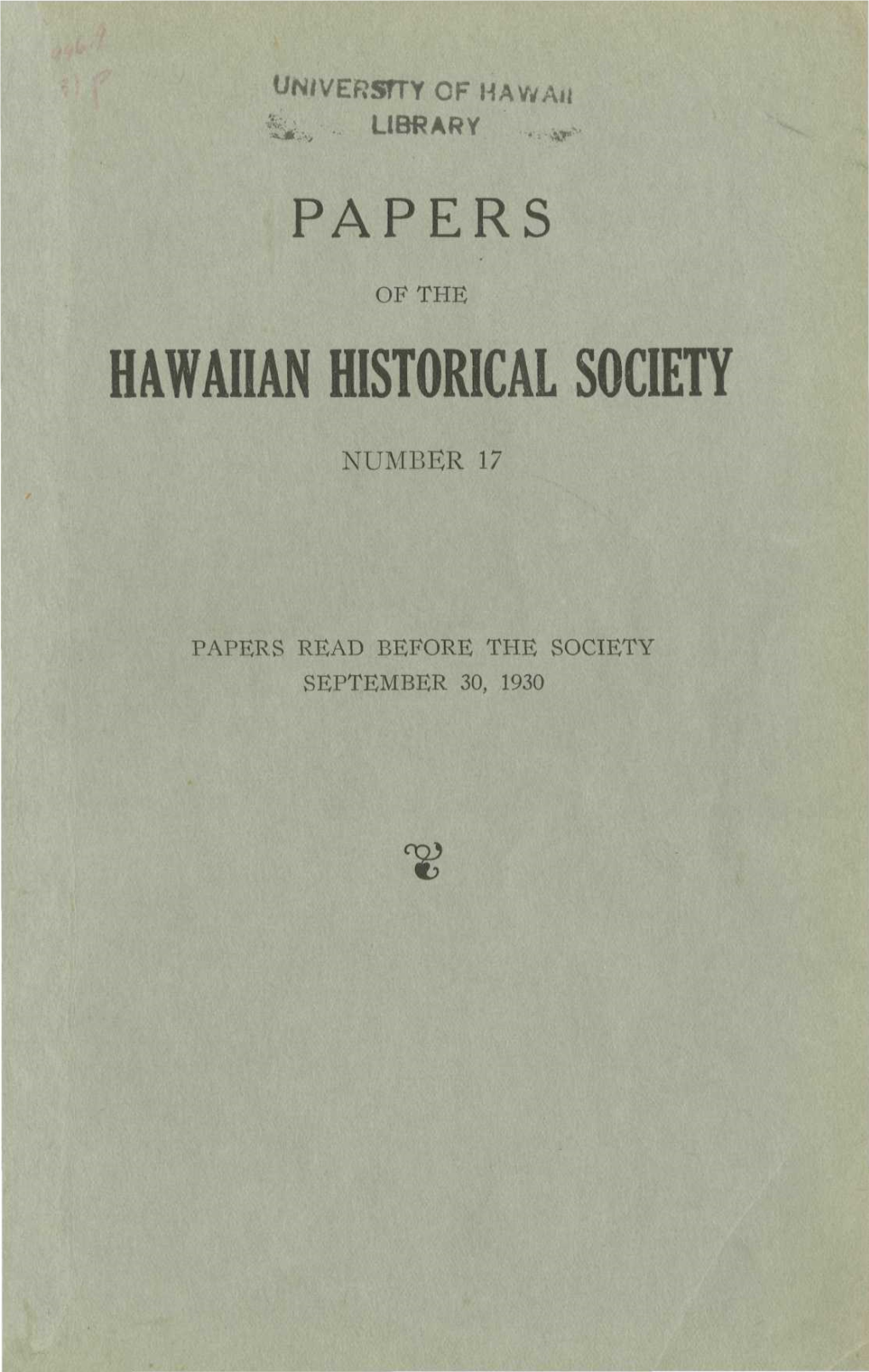 Hawaiian Historical Society