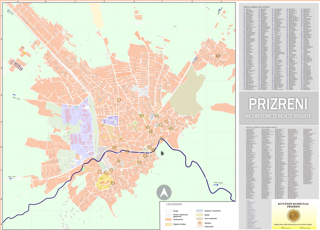 Map Data from the City of Prizren For