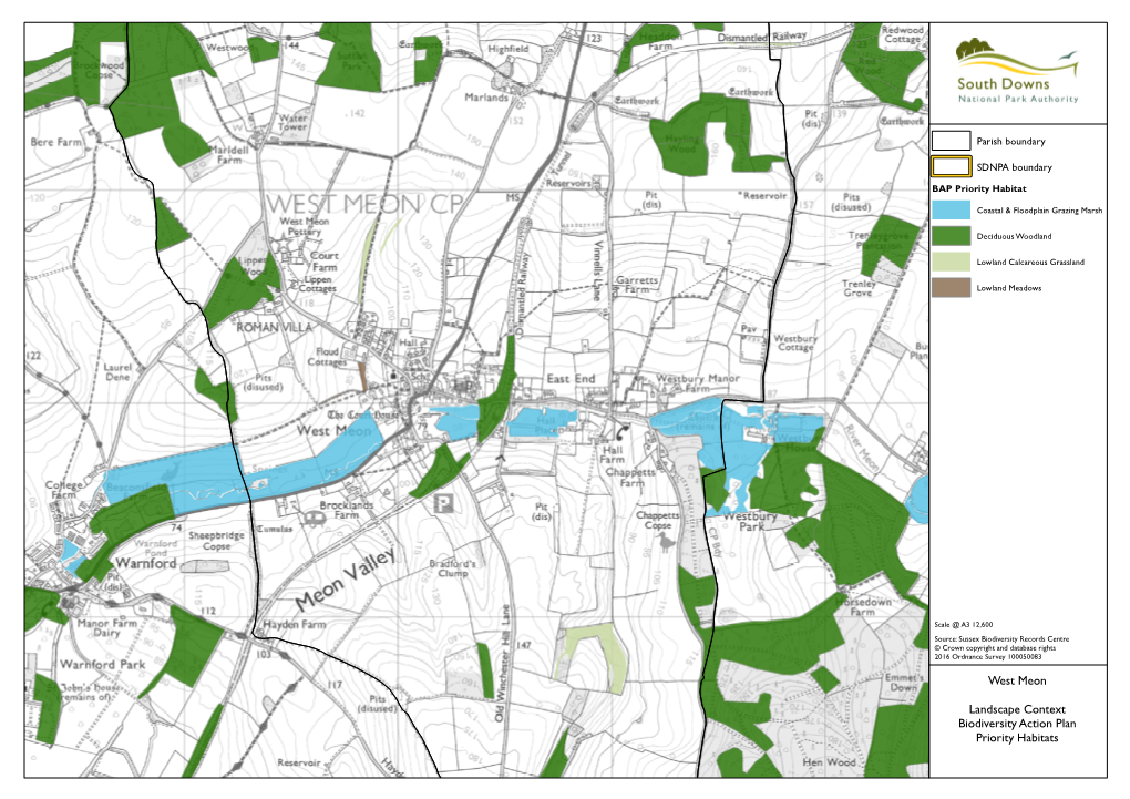 West Meon Landscape Context Biodiversity Action Plan Priority