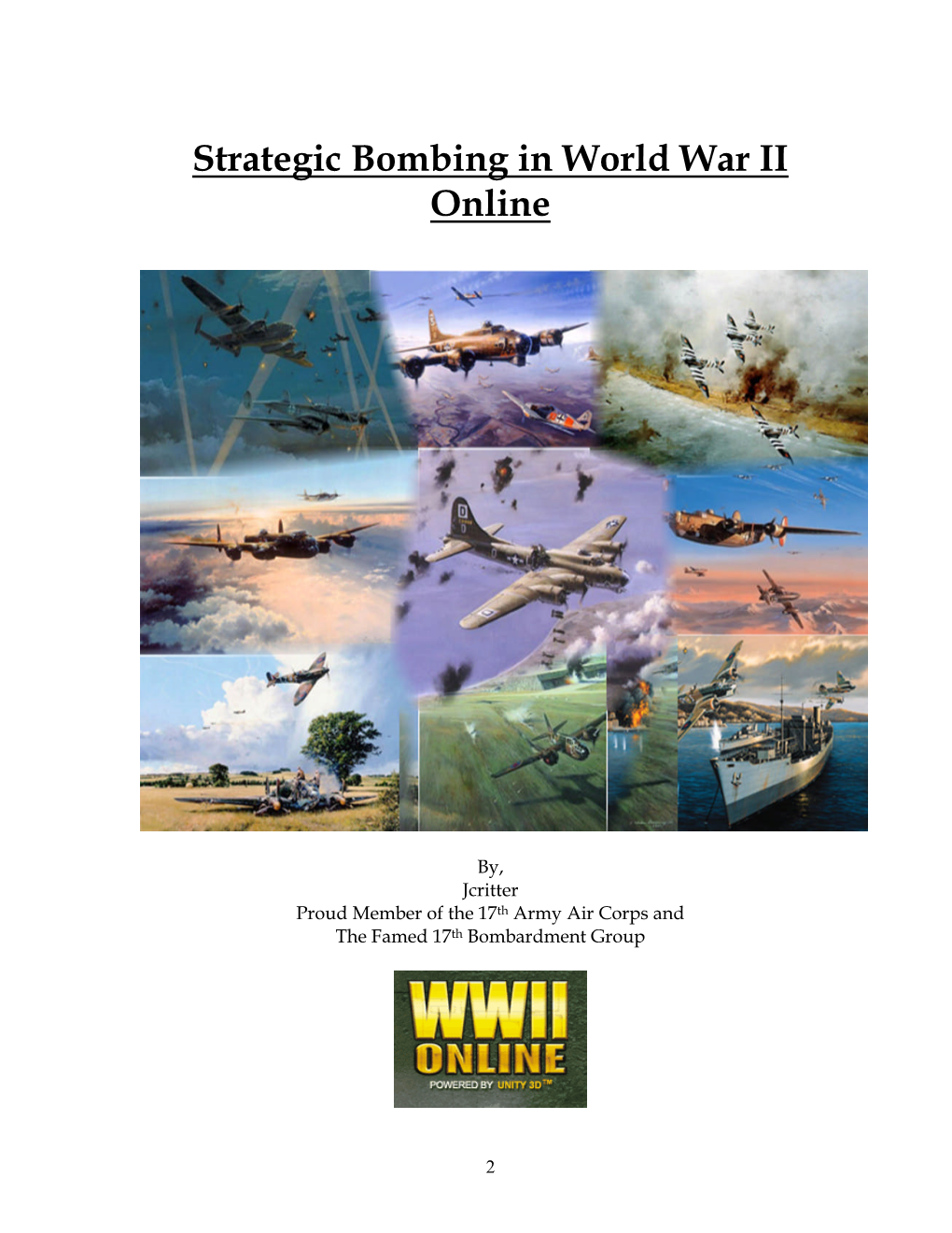 Strategic Bombing in World War II Online