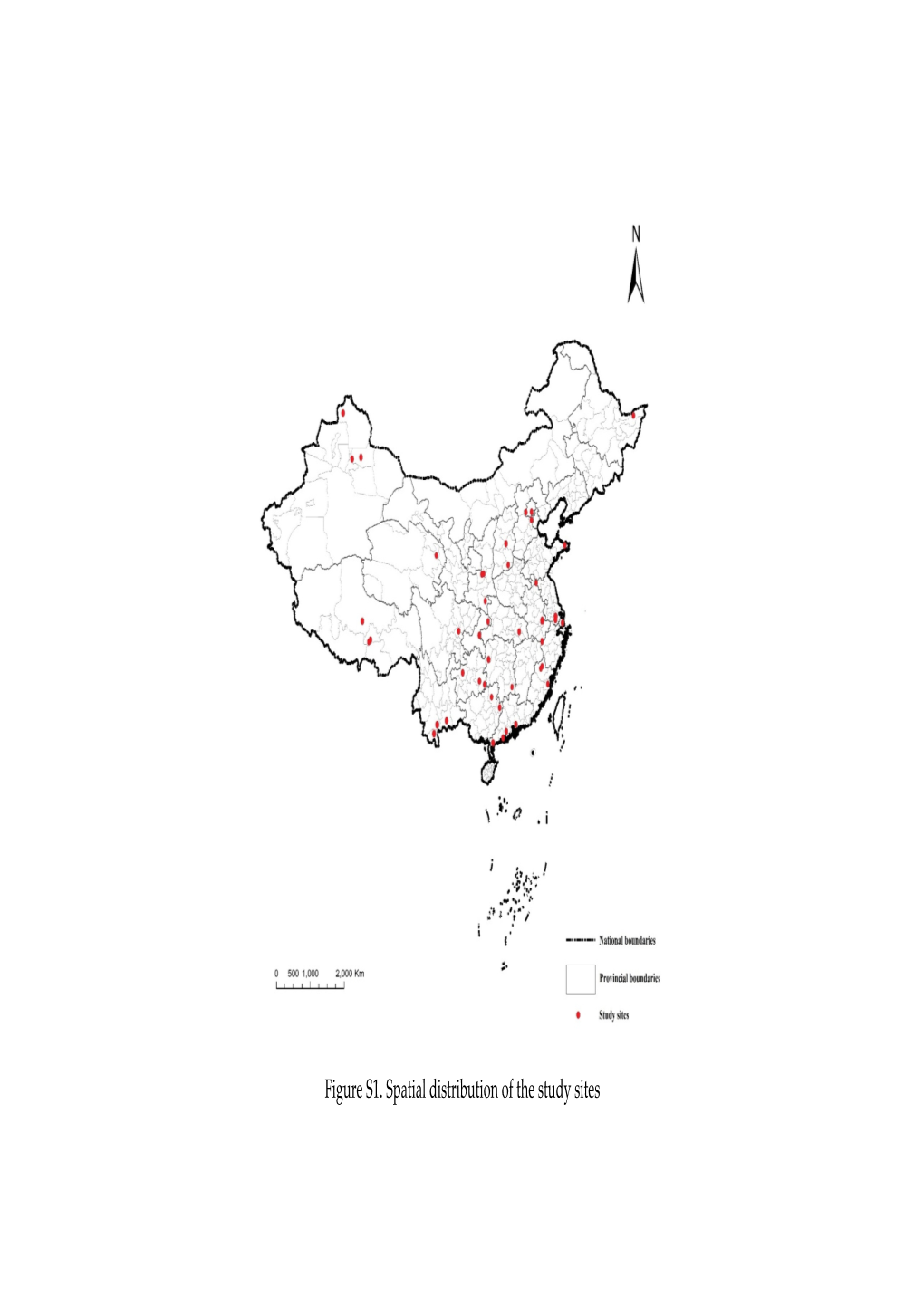 Figure S1. Spatial Distribution of the Study Sites