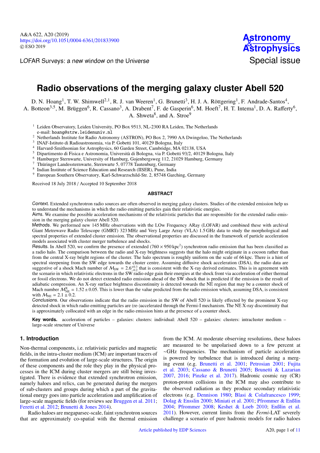 Radio Observations of the Merging Galaxy Cluster Abell 520 D