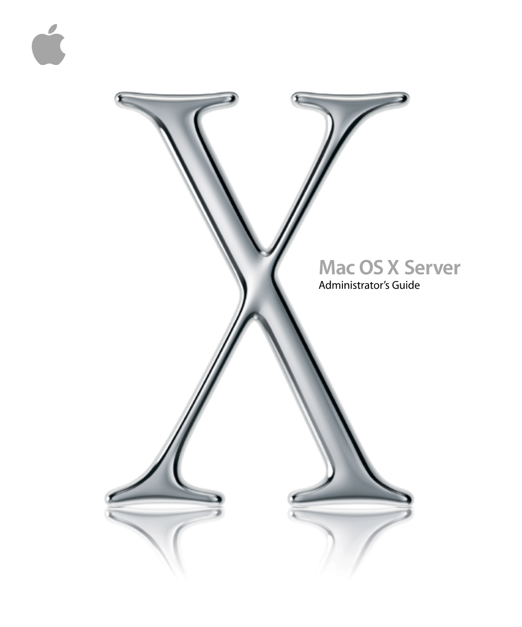 Mac OS X Server Administrator's Guide