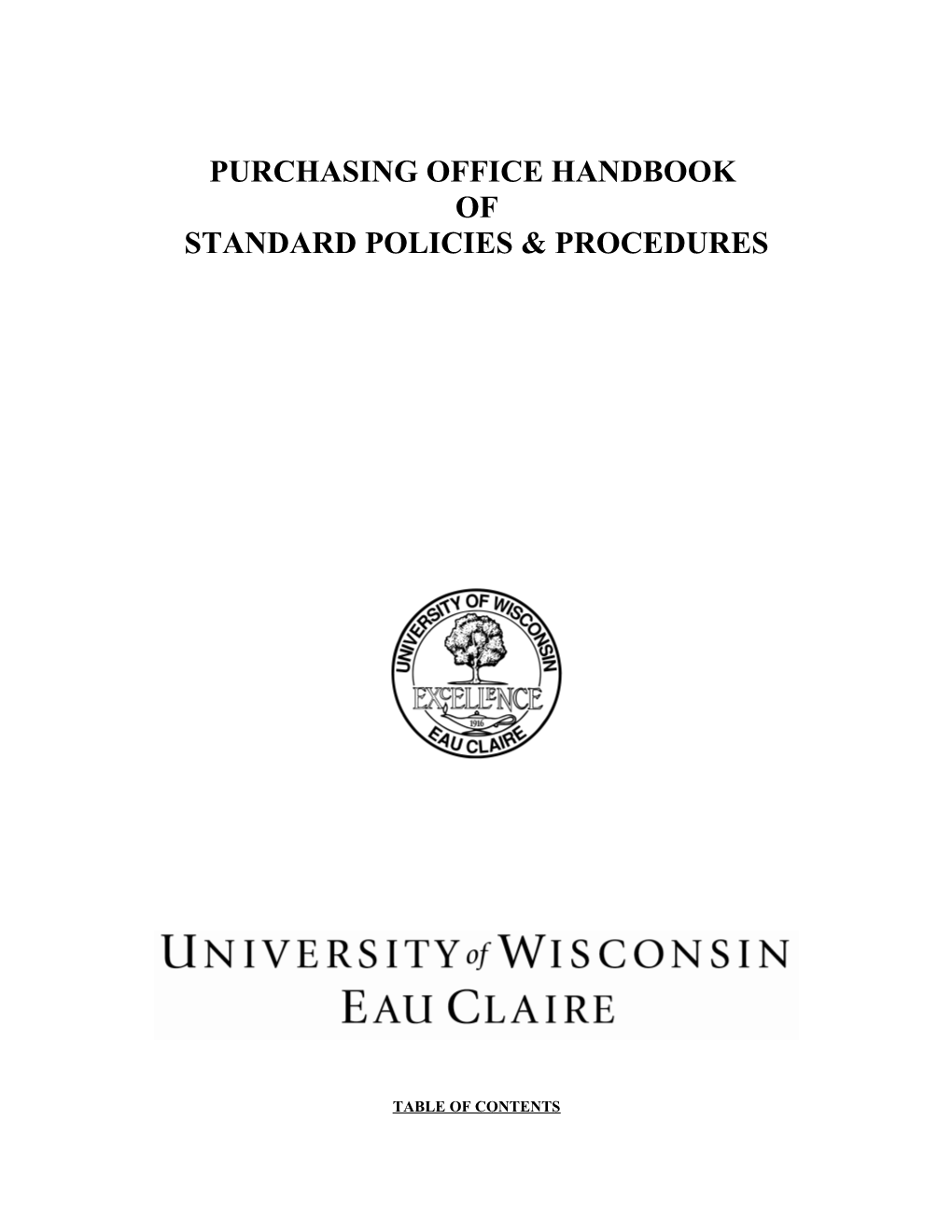 Purchasing Office Handbook