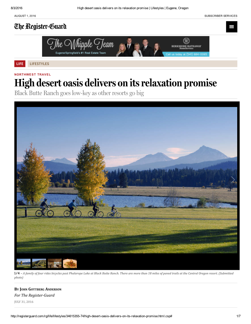 High Desert Oasis Delivers on Its Relaxation Promise | Lifestyles | Eugene, Oregon