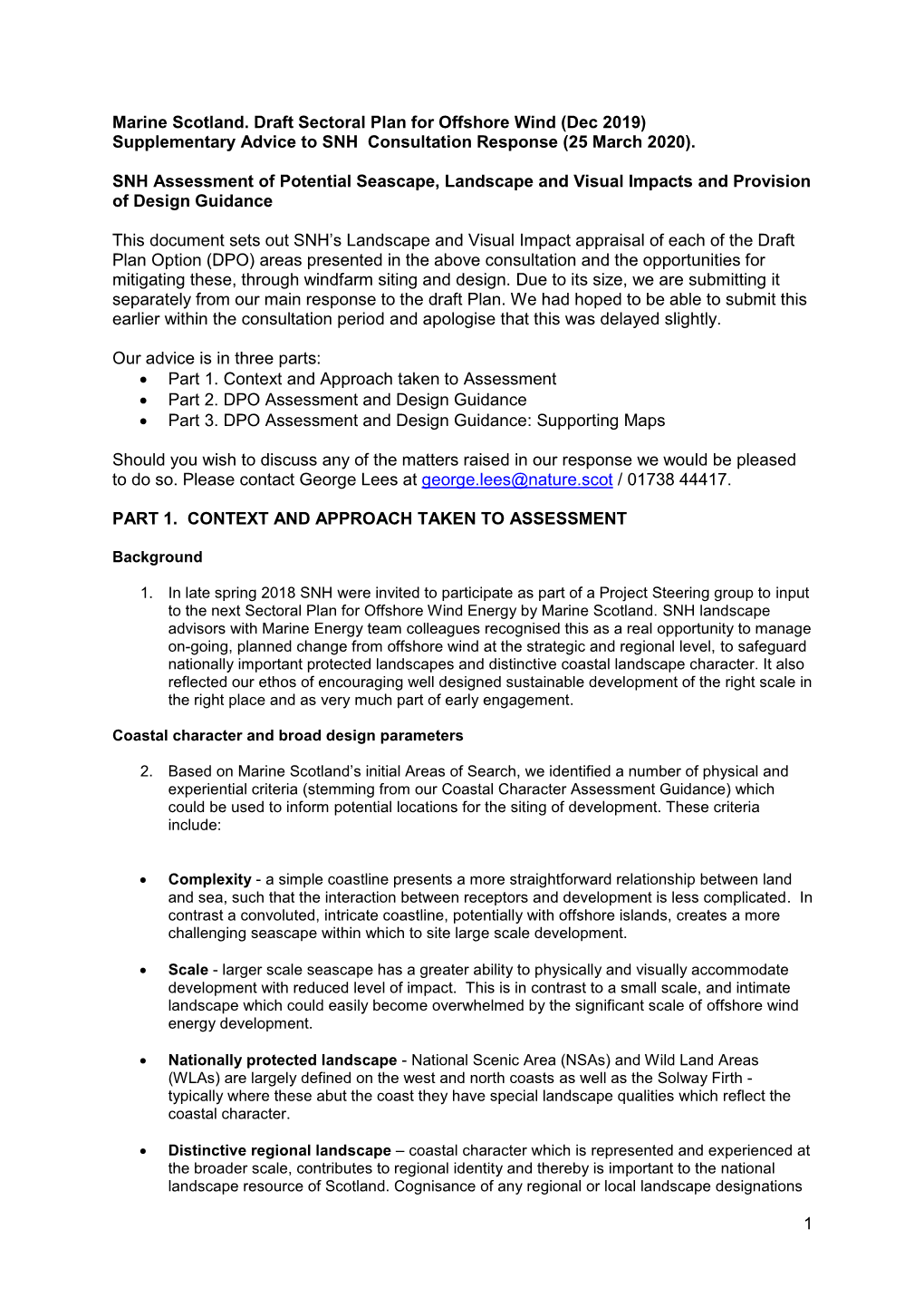 1 Marine Scotland. Draft Sectoral Plan for Offshore Wind