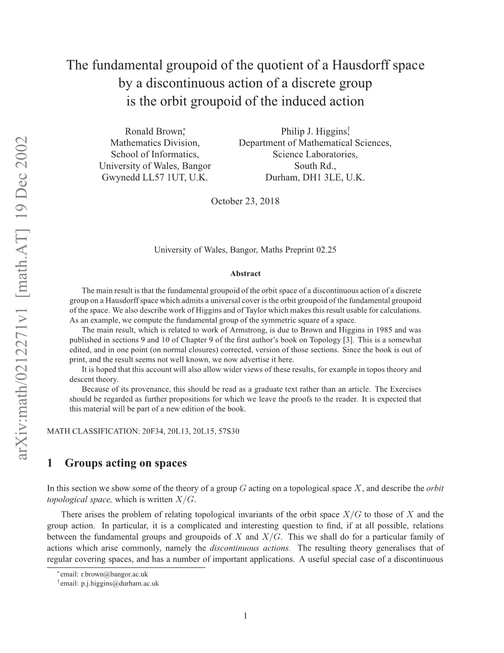 The Fundamental Groupoid of the Quotient of a Hausdorff