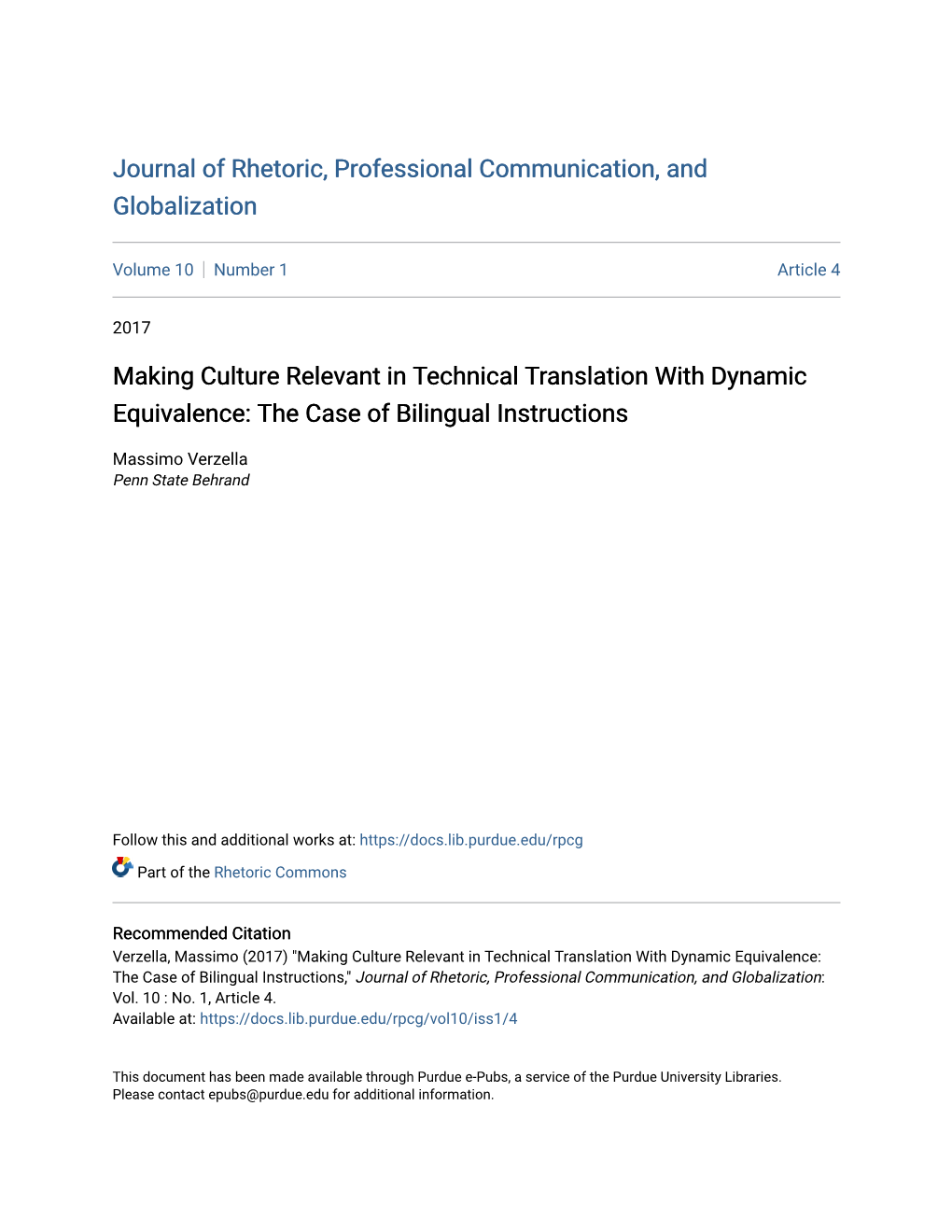 Making Culture Relevant in Technical Translation with Dynamic Equivalence: the Case of Bilingual Instructions