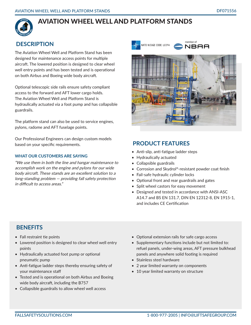 Aviation Wheel Well and Platform Stands Df071556