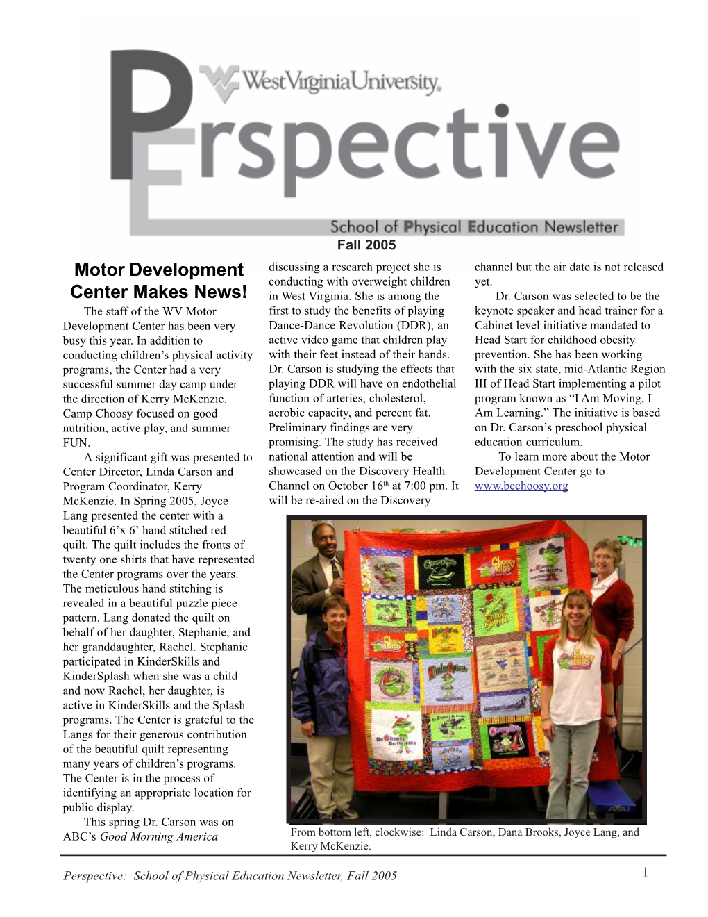 Newsletter Fall 2005.Pmd