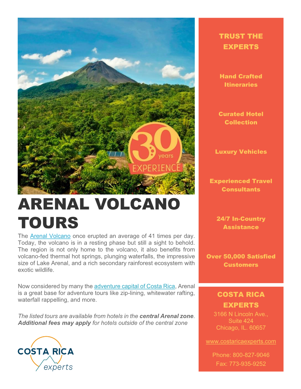 Arenal Volcano Tours