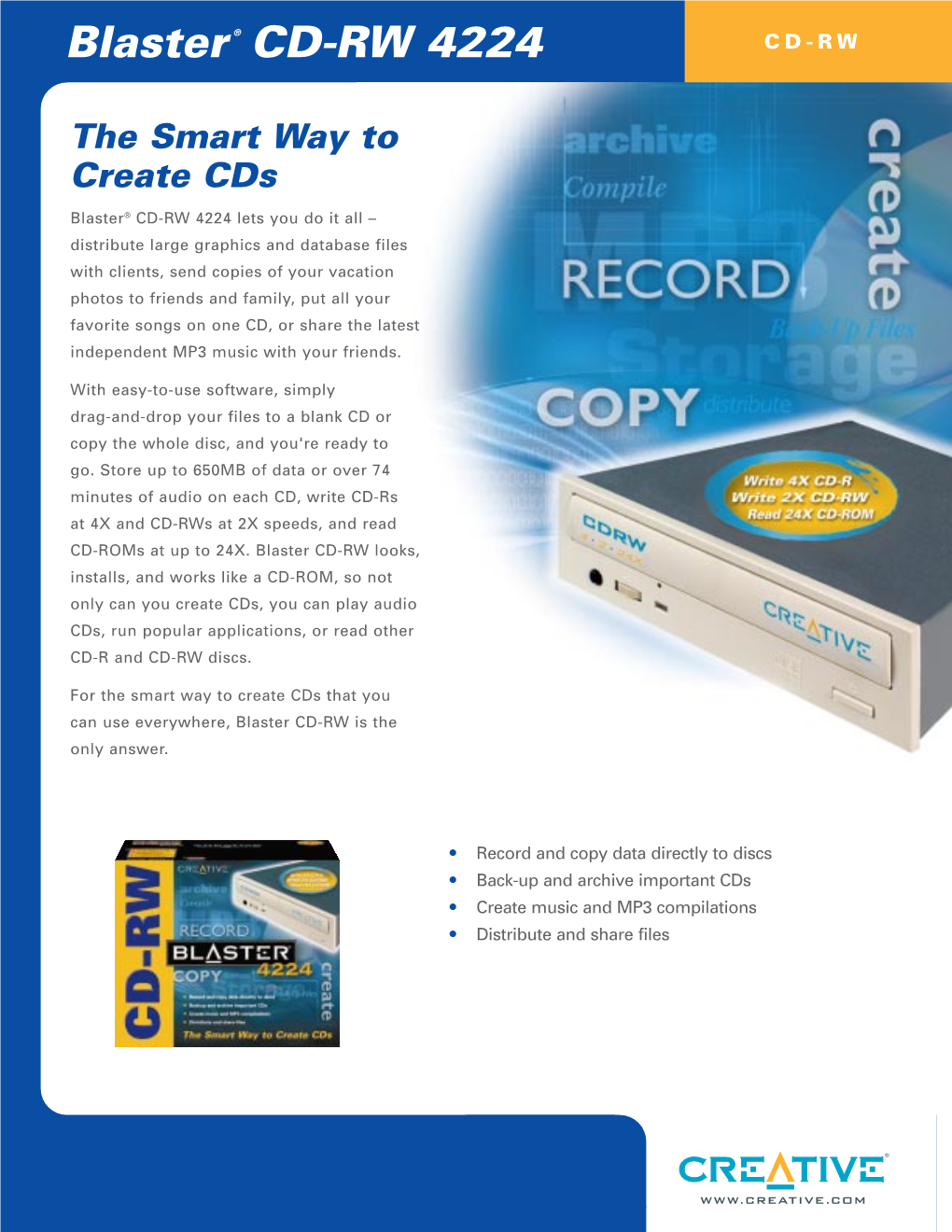 Blaster® CD-RW 4224