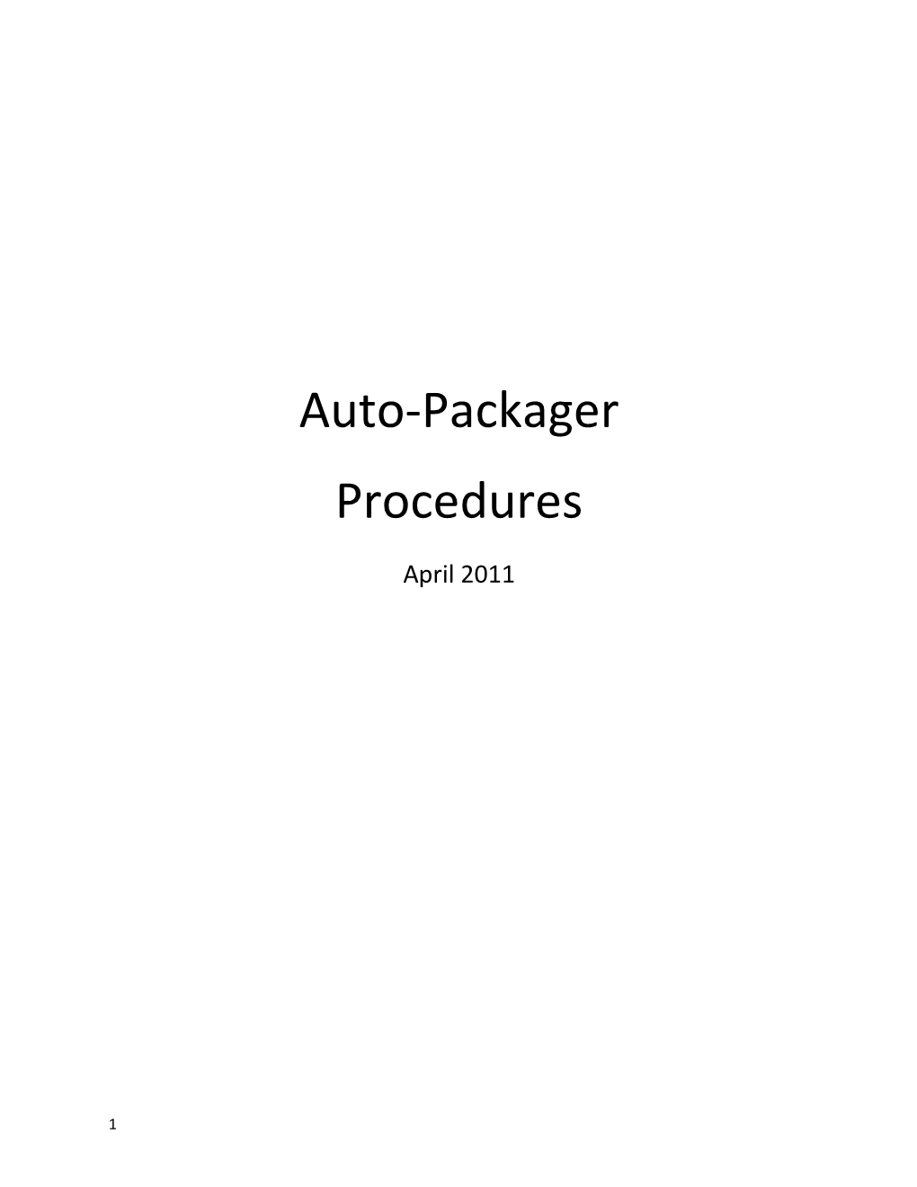 Auto-Packager