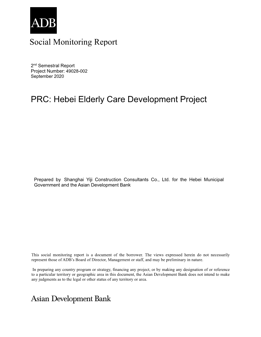 Hebei Elderly Care Development Project