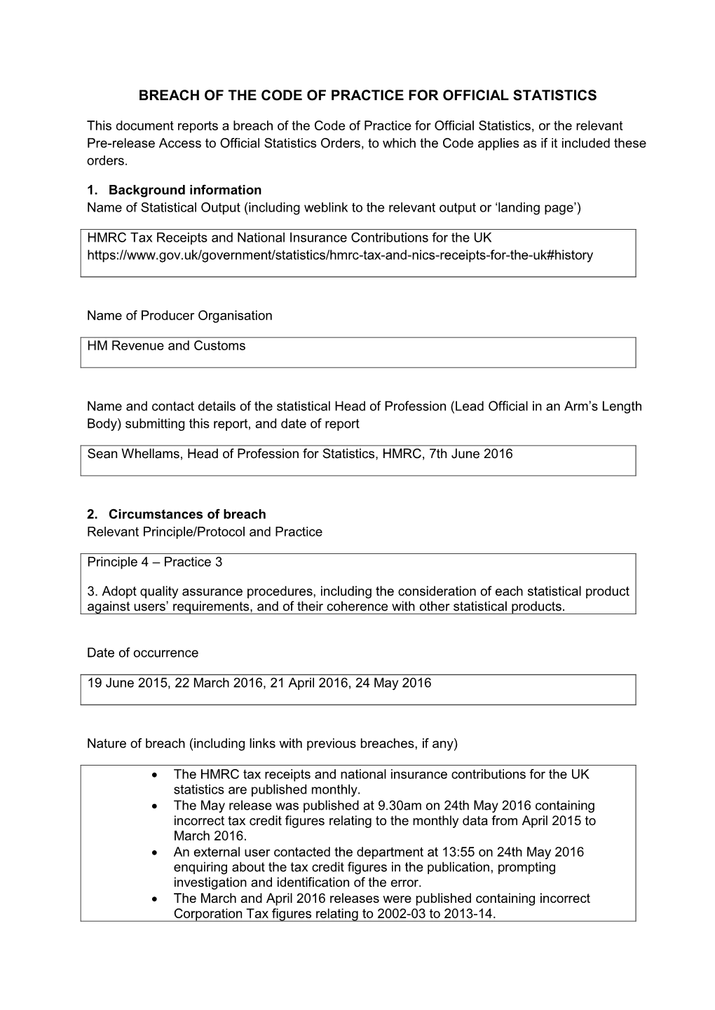 Her Majesty's Revenue and Customs (HMRC)