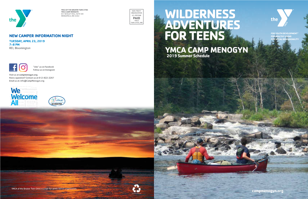 Wilderness Adventures for Teens