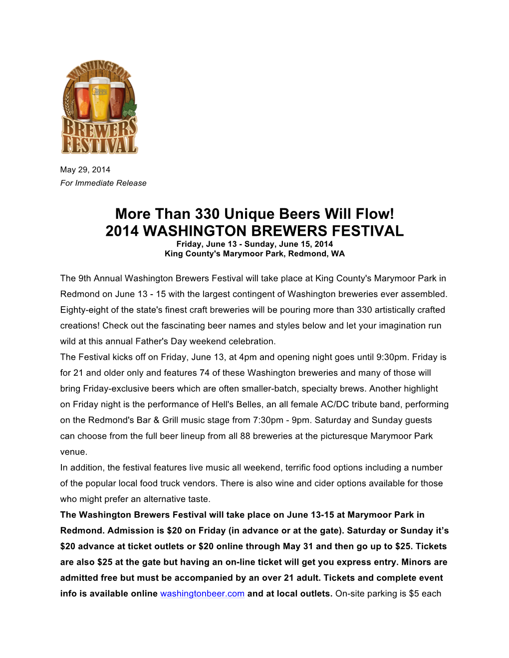 WBF Beer List Release