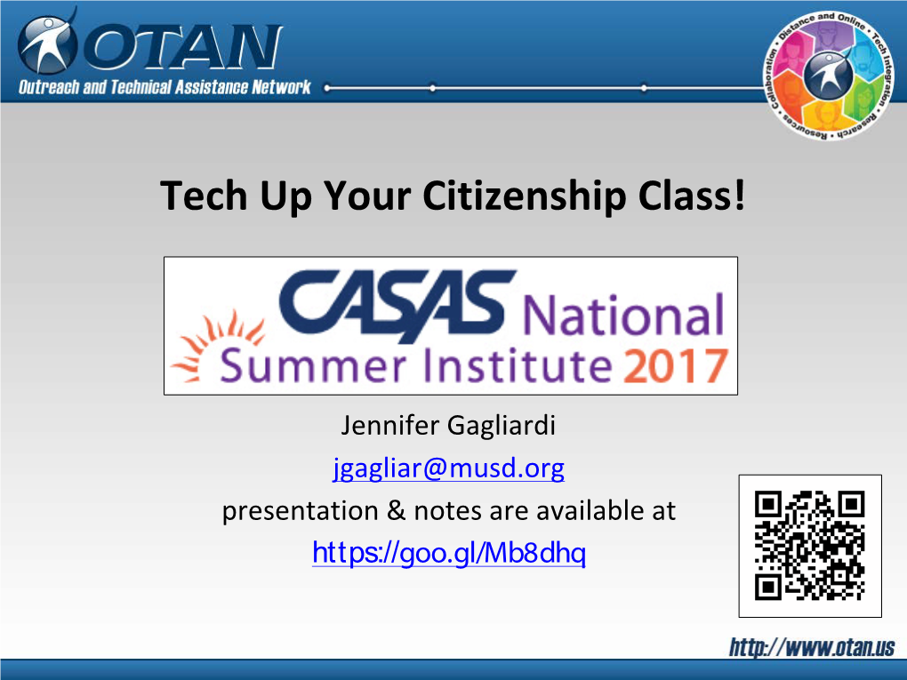 Tech up Your Citizenship Class!