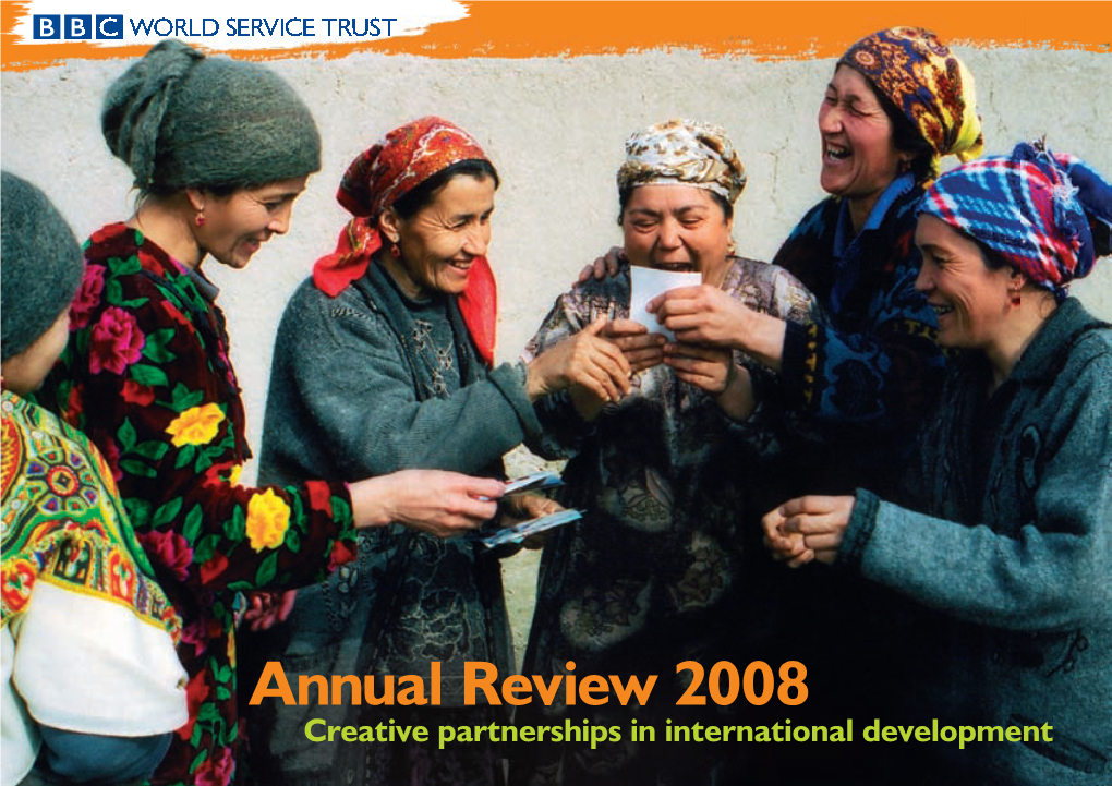 Annual Review 2008 Creative Partnerships in International Development Introduction