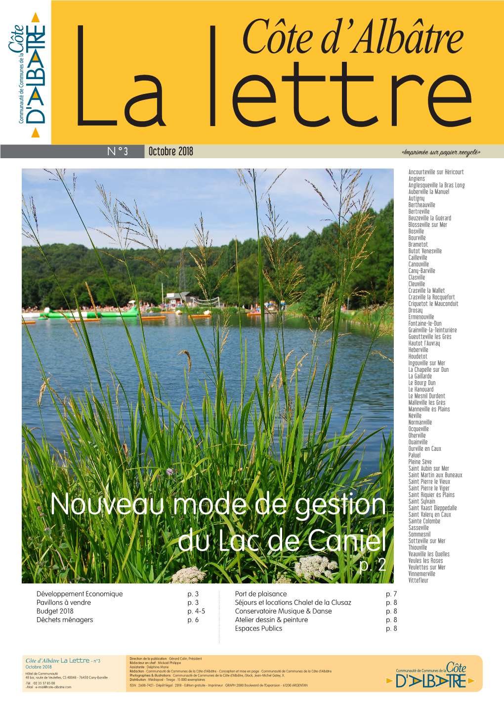 Nouveau Mode De Gestion Du Lac De Caniel