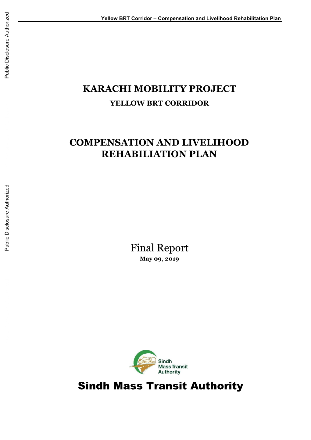 Karachi Mobility Project Yellow Brt Corridor