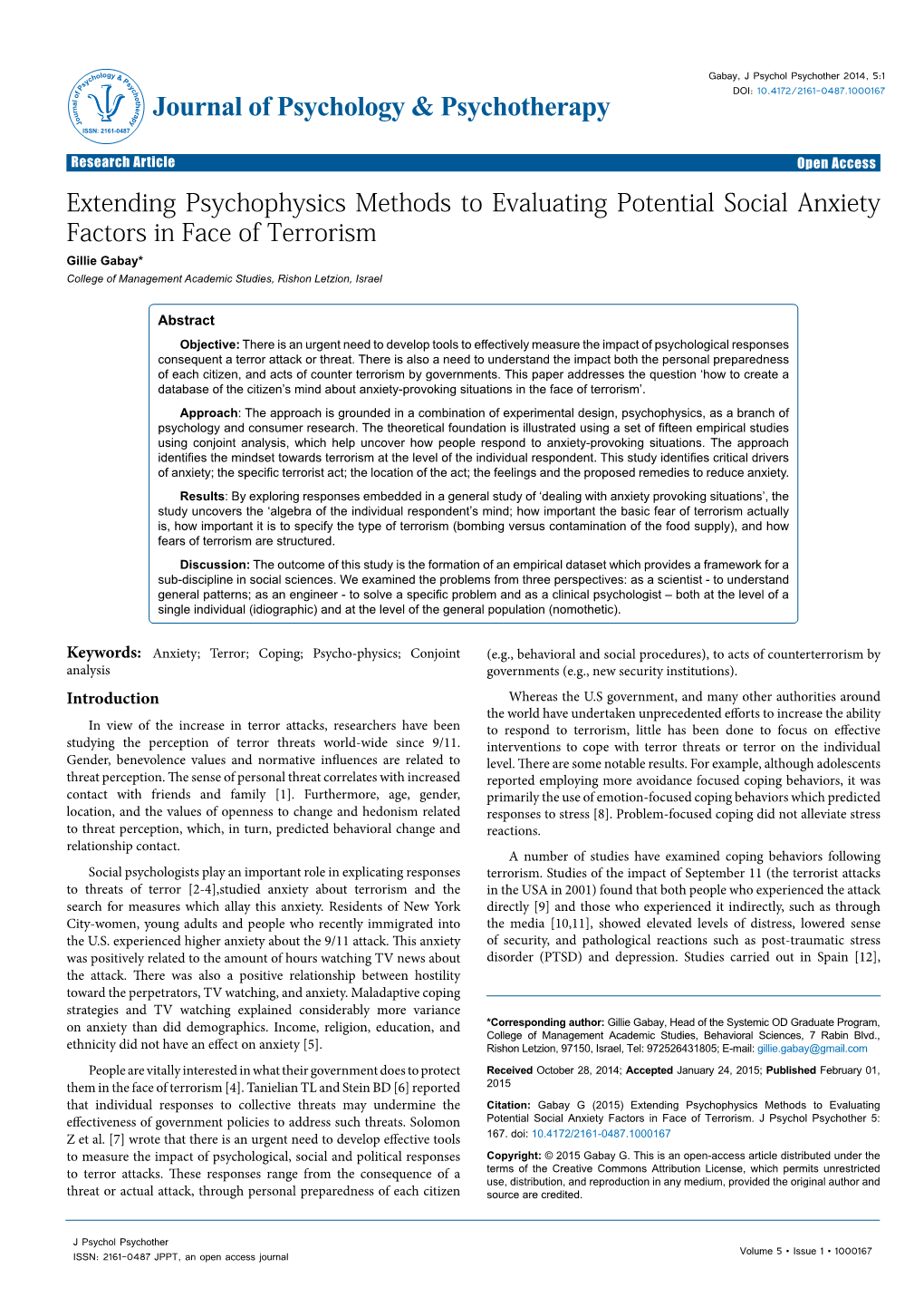 Extending Psychophysics Methods to Evaluating Potential Social Anxiety