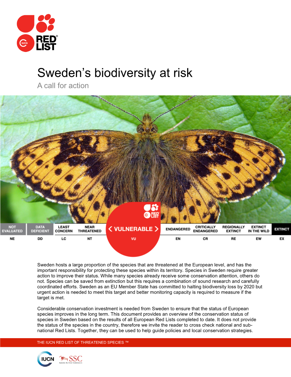 Sweden's Biodiversity at Risk: a Call to Action