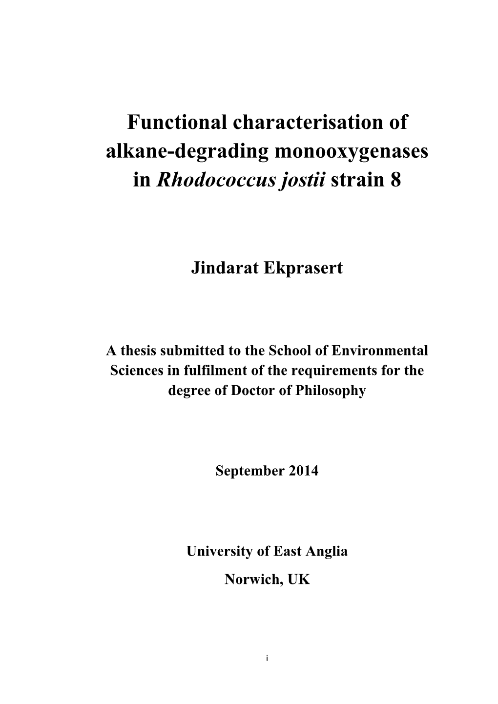 Rhodococcus Jostii Strain 8