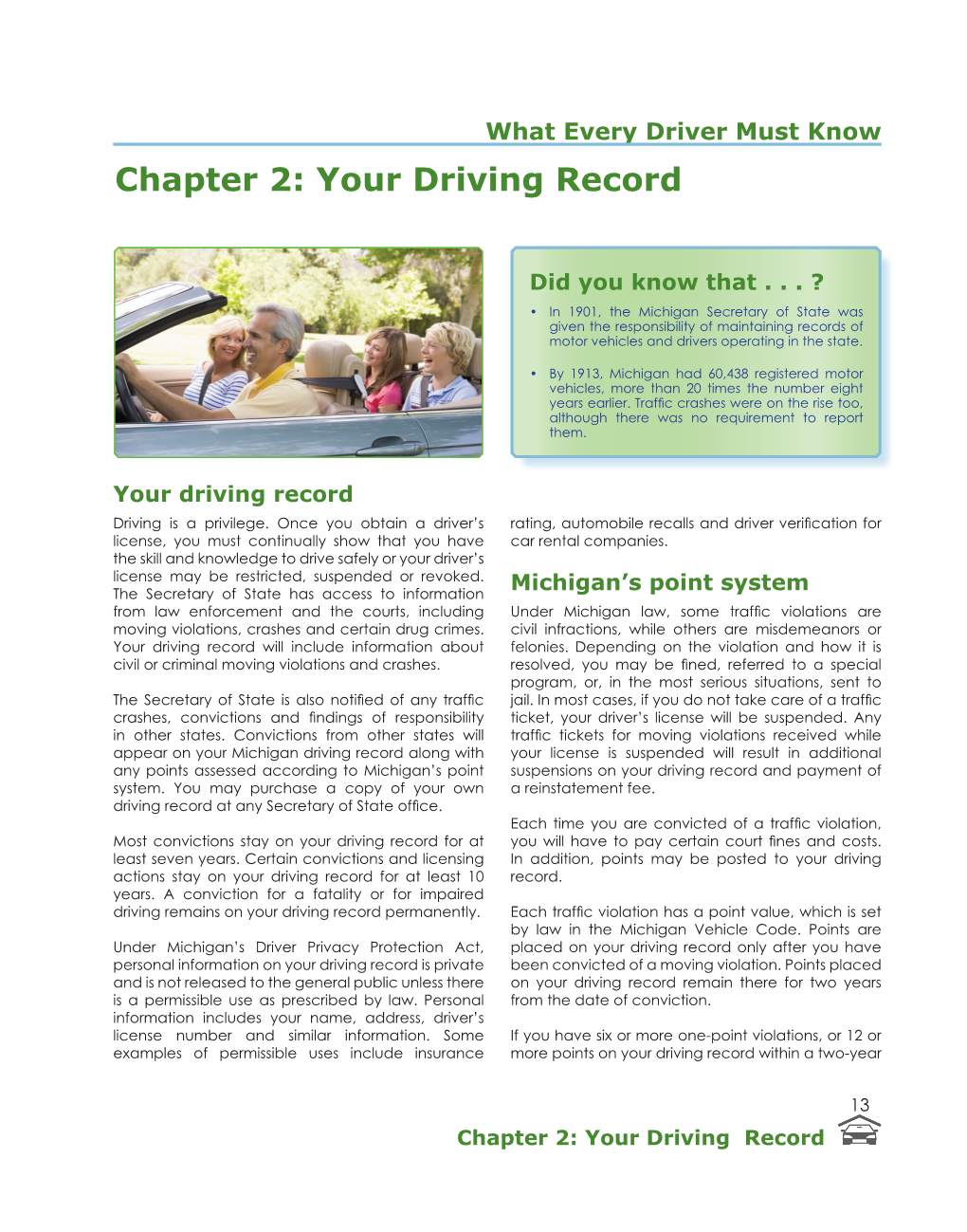 Your Driving Record