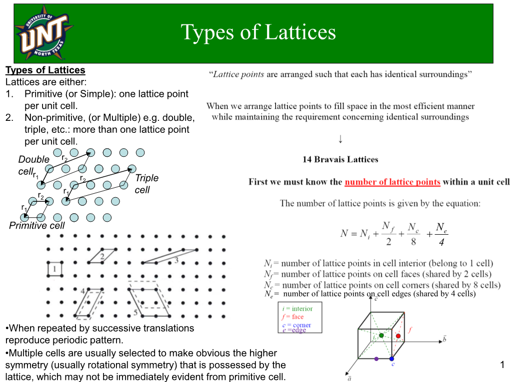 Types of Lattices