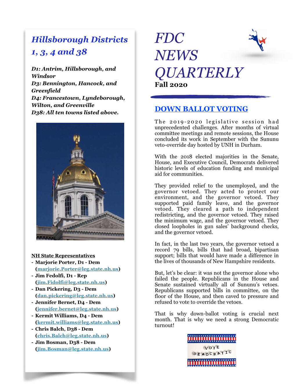 FDC Fall 2020 Newsletter