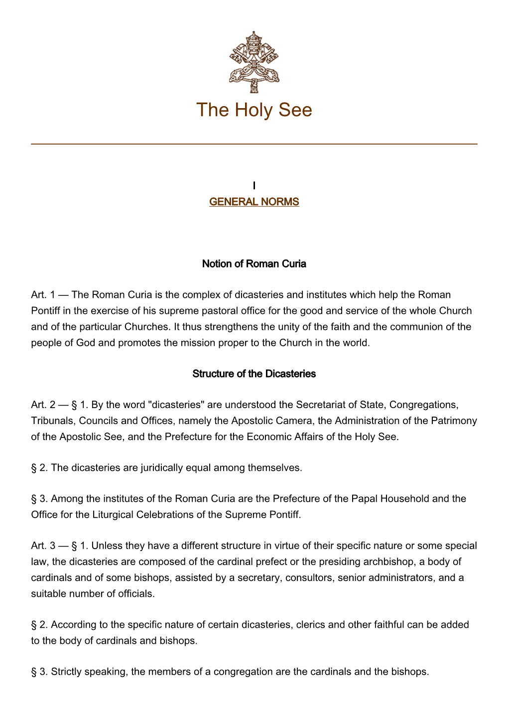 The Holy See