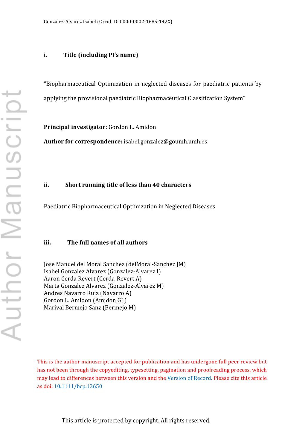 Biopharmaceutical Optimization in Neglected Diseases for Paediatric Patients by Applying the Provisional Paediatric Biopharmaceu